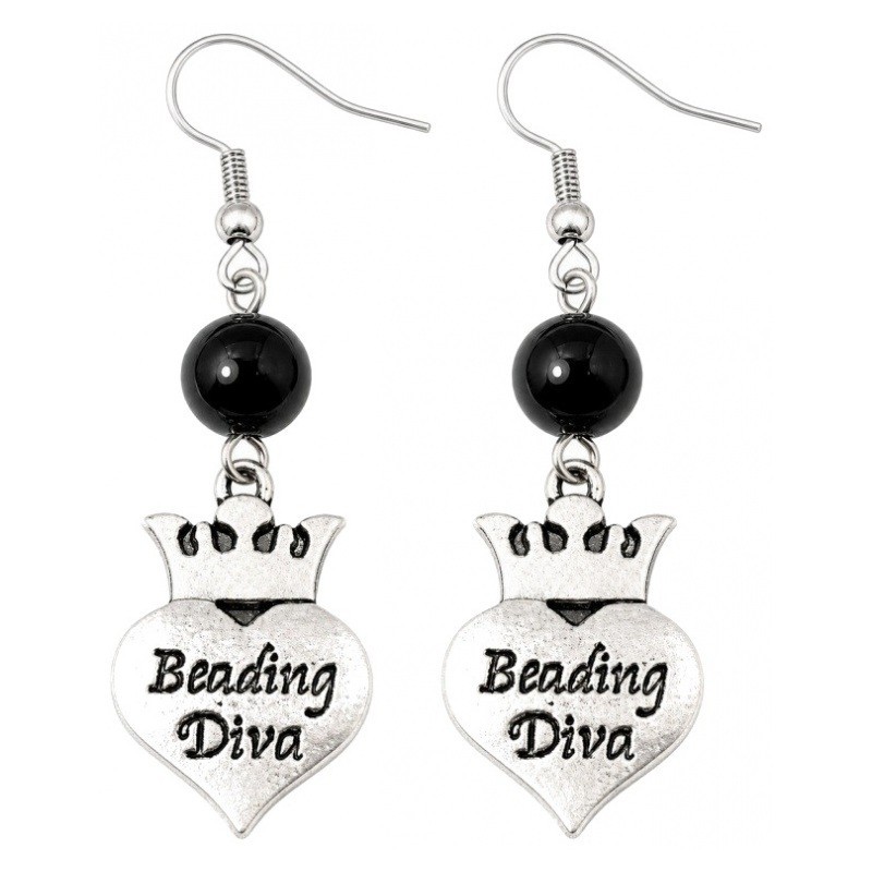 Boucles d'Oreilles en Métal "Beading Diva"