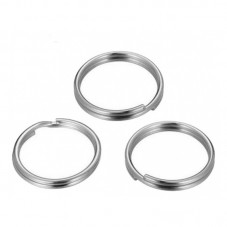100 Anneaux Doubles Argentés 7mm pour la Création de Bijoux Fantaisie - DIY
