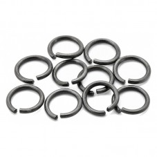 100 Anneaux Ouverts Gunmétal 8mm pour la Création de Bijoux Fantaisie - DIY