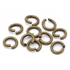 100 Anneaux Ouverts Bronze 5mm pour la Création de Bijoux Fantaisie - DIY