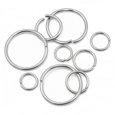 100 Anneaux de Jonction Ouverts Argentés Mixte 4 à 10mm pour la Création de Bijoux Fantaisie - DIY