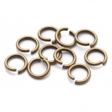 100 Anneaux Ouverts Bronze 6mm pour la Création de Bijoux Fantaisie - DIY