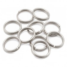 100 Anneaux Doubles Argentés 6mm pour la Création de Bijoux Fantaisie - DIY