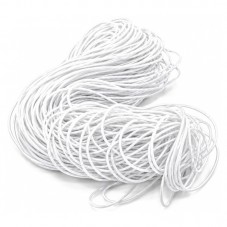 25 Mètres de Cordon Élastique Blanc 1mm pour la Création de Bijoux Fantaisie - DIY