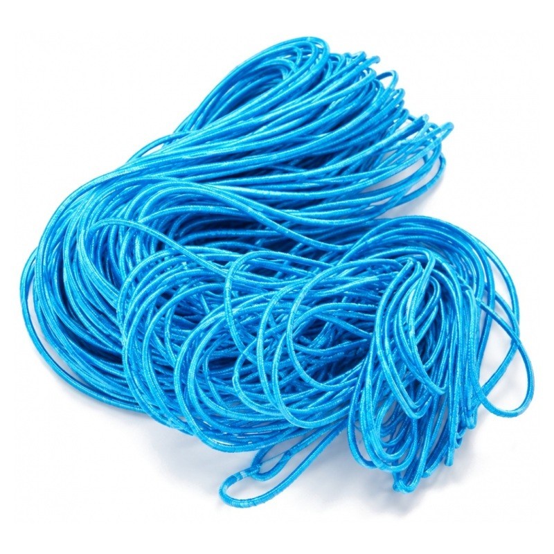25 Mètres de Cordon Élastique Bleu 1mm