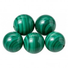 2 Perles Pierre Naturelle Véritable Malachite 8mm pour la Création de Bijoux Fantaisie - DIY