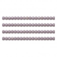 110 Perles à Facettes en Verre Mauve 4mm pour la Création de Bijoux Fantaisie - DIY