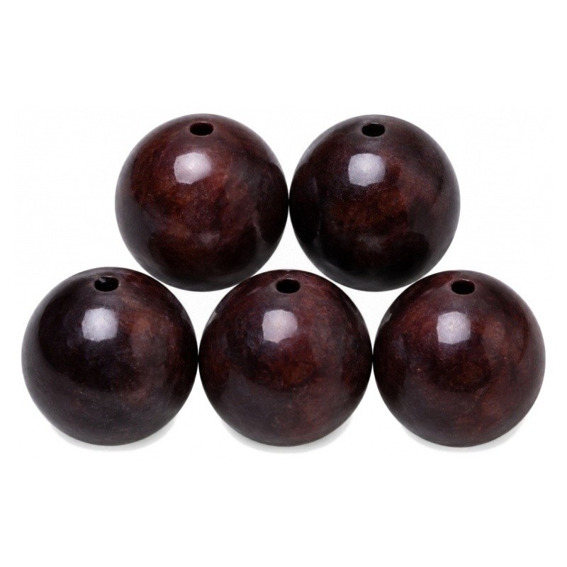 4 Perles Pierre Naturelle Lépidolite Sombre 10mm
