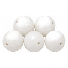 10 Perles Pierre Naturelle Agate Blanche Mate 6mm pour la Création de Bijoux Fantaisie - DIY