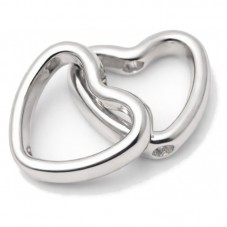 10 Perles Cadre Coeur en Acrylique Argenté 11mm pour la Création de Bijoux Fantaisie - DIY