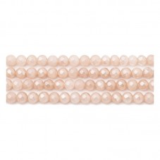 110 Perles à Facettes en Verre Rose 4mm pour la Création de Bijoux Fantaisie - DIY