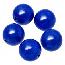 5 Perles Pierre Naturelle Agate Bleue Teinté 8mm pour la Création de Bijoux Fantaisie - DIY