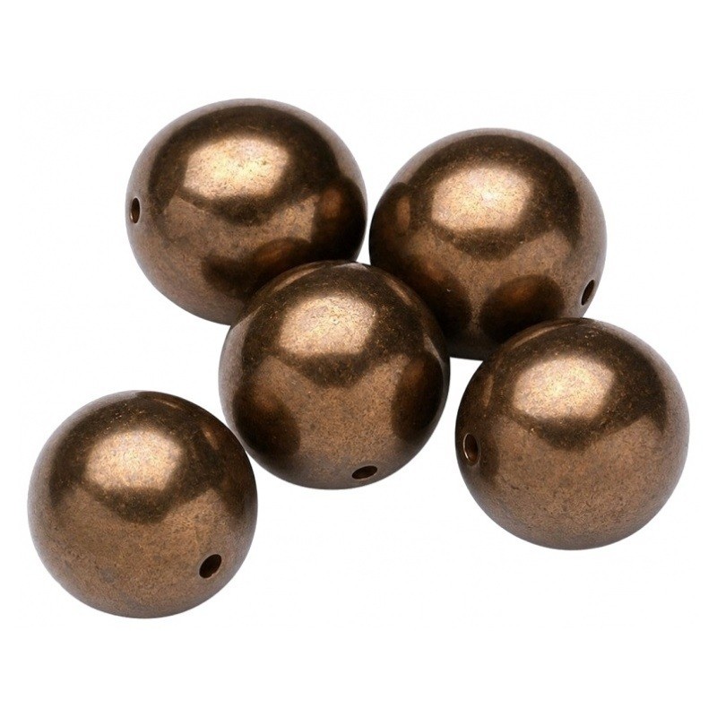 10 Perles Pierre Naturelle Hématite Chocolat 6mm