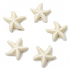 5 Perles en Pierre Synthétique Étoile de Mer 14mm pour la Création de Bijoux Fantaisie - DIY