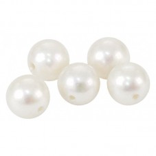 130 Perles en Nacre Pierre Naturelle Blanc 3mm pour la Création de Bijoux Fantaisie - DIY
