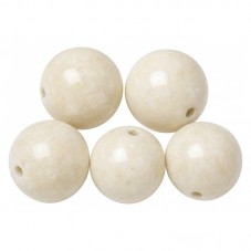 5 Perles Pierre Naturelle Jaspe Ivoire 8mm pour la Création de Bijoux Fantaisie - DIY