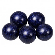 10 Perles en Pierre Naturelle Sable d'Or Bleu 6mm pour la Création de Bijoux Fantaisie - DIY