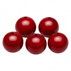 5 Perles Pierre Naturelle Corail Rouge 8mm pour la Création de Bijoux Fantaisie - DIY