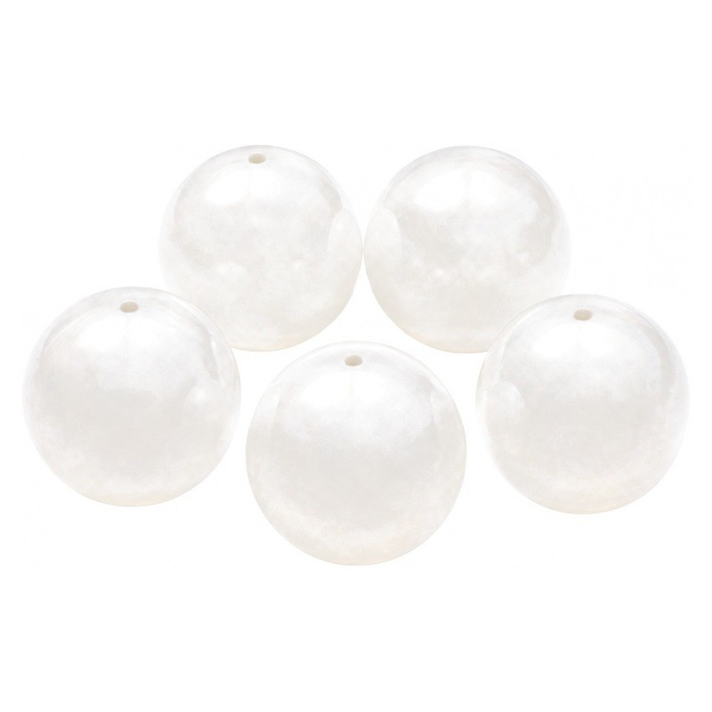5 Perles en Pierre Naturelle Cristal de Roche Quartz 8mm