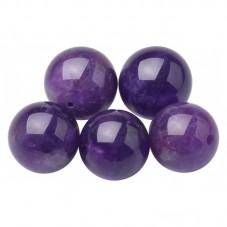 10 Perles Pierre Naturelle Améthyste 6mm pour la Création de Bijoux Fantaisie - DIY