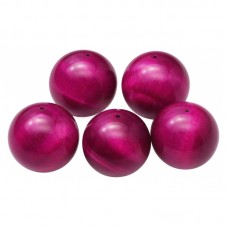 5 Perles Pierre Naturelle Oeil de Tigre Teinté Pourpre 8mm pour la Création de Bijoux Fantaisie - DIY