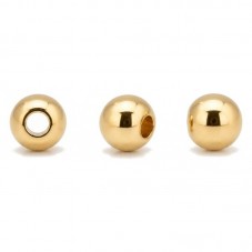 20 Perles Intercalaires en Acier Inoxydable Doré 3mm pour la Création de Bijoux Fantaisie - DIY