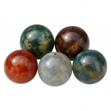 10 Perles Pierre Naturelle Agate Indienne 6mm pour la Création de Bijoux Fantaisie - DIY