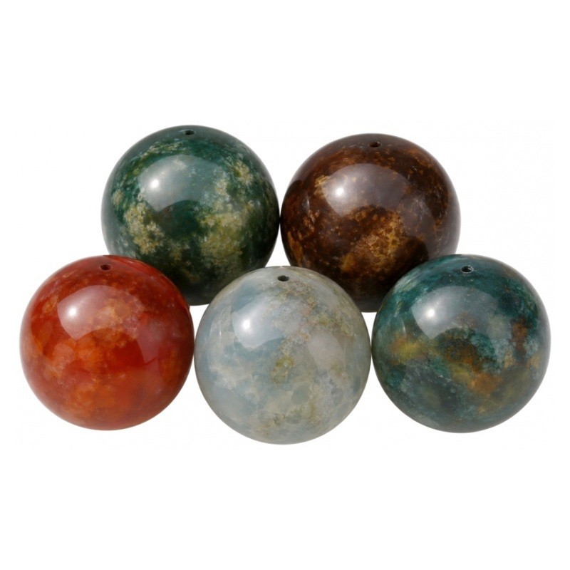 10 Perles Pierre Naturelle Agate Indienne 6mm