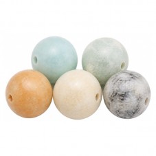 5 Perles Pierre Naturelle Amazonite 8mm pour la Création de Bijoux Fantaisie - DIY