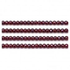 110 Perles à Facettes en Verre Rouge Foncé 4mm pour la Création de Bijoux Fantaisie - DIY