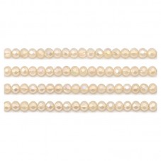 110 Perles à Facettes en Verre Champagne 4mm pour la Création de Bijoux Fantaisie - DIY