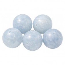 10 Perles Pierre Naturelle Aigue-Marine 6mm pour la Création de Bijoux Fantaisie - DIY