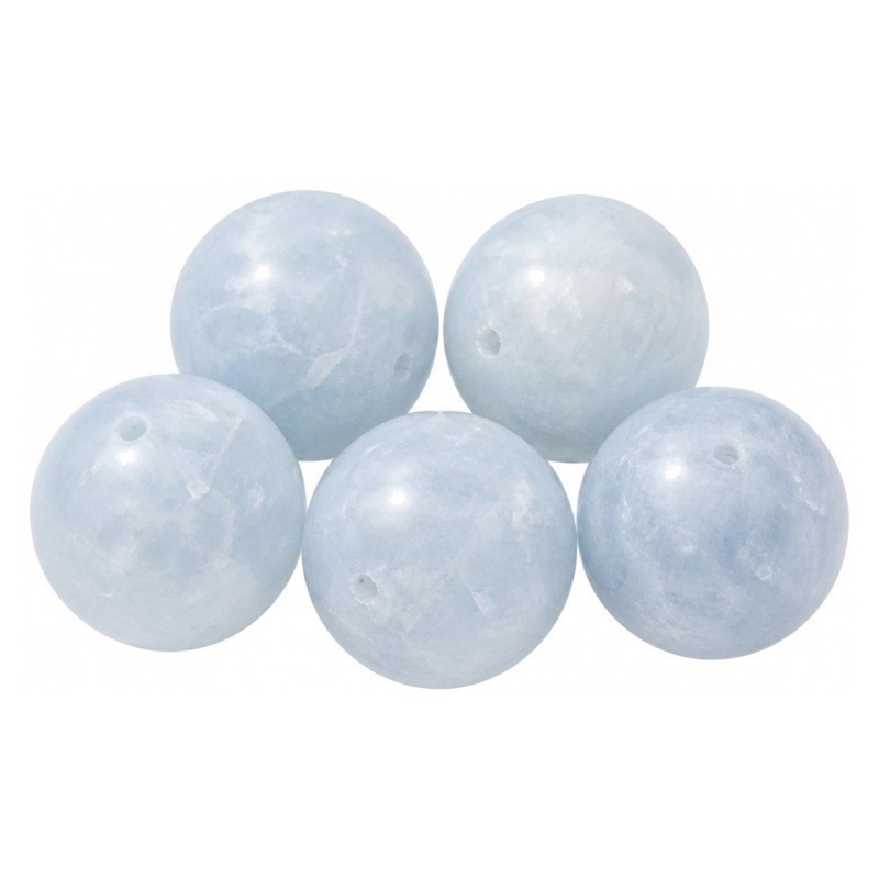 10 Perles Pierre Naturelle Aigue-Marine 6mm