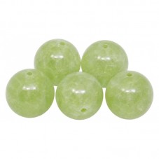 10 Perles Pierre Naturelle Olivine 6mm pour la Création de Bijoux Fantaisie - DIY