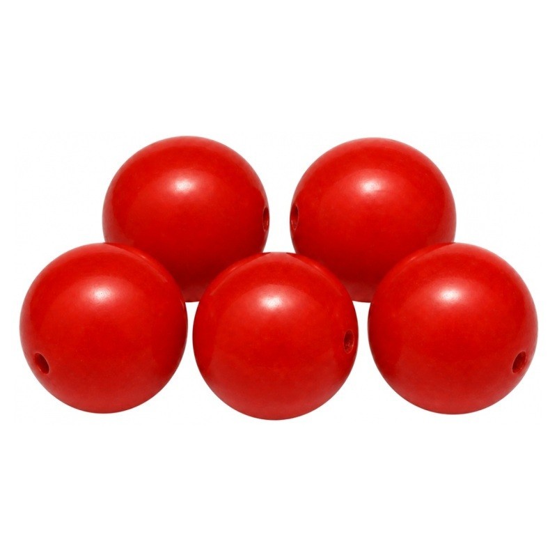 10 Perles Pierre Naturelle Corail Rouge 6mm
