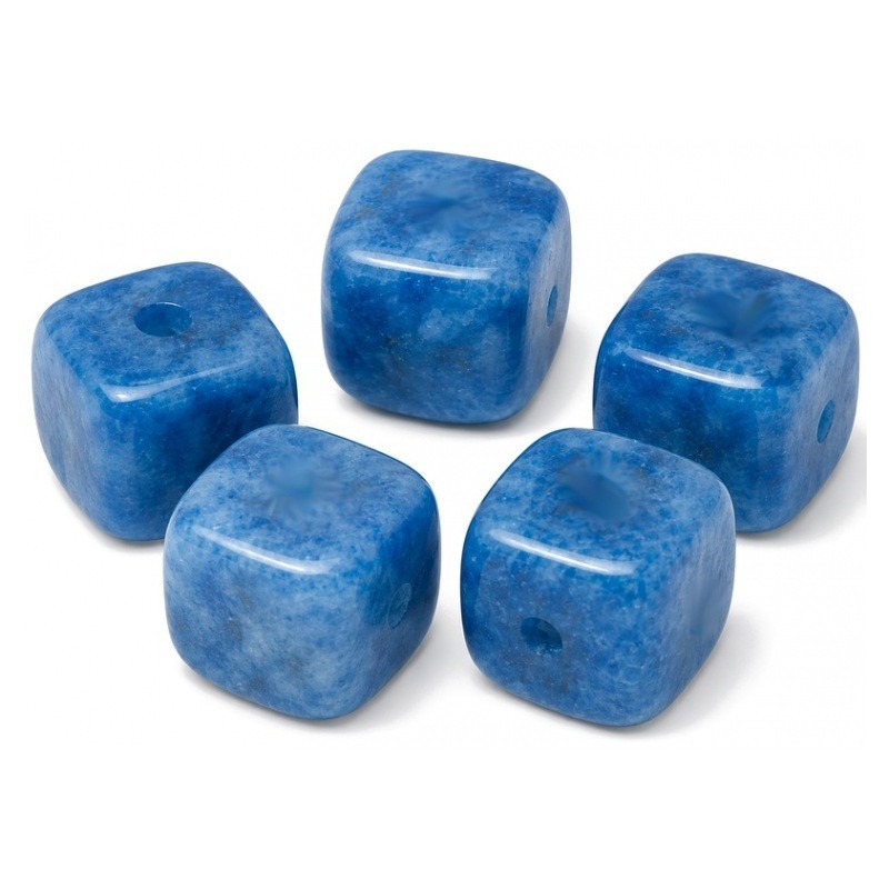 5 Perles Pierre Naturelle Apatite Carré 8mm