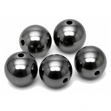 5 Perles Pierre Naturelle Hématite 8mm pour la Création de Bijoux Fantaisie - DIY