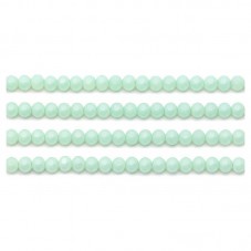110 Perles à Facettes en Verre Vert Pâle 4mm pour la Création de Bijoux Fantaisie - DIY