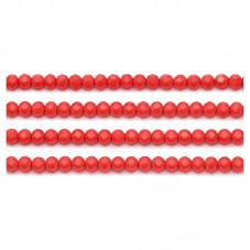 110 Perles à Facettes en Verre Orange 4mm pour la Création de Bijoux Fantaisie - DIY