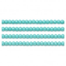 110 Perles à Facettes en Verre Turquoise 4mm pour la Création de Bijoux Fantaisie - DIY