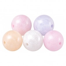 5 Perles Pierre Naturelle Quartz Teinté Pastel 8mm pour la Création de Bijoux Fantaisie - DIY