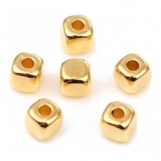 500 Perles Carrées en Plastique Doré 3mm pour la Création de Bijoux Fantaisie - DIY