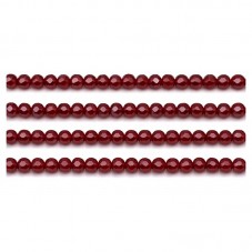 110 Perles en Verre à Facettes Rouge Profond 4mm pour la Création de Bijoux Fantaisie - DIY