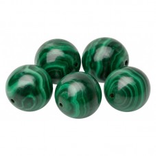 10 Perles Pierre Naturelle Malachite 6mm pour la Création de Bijoux Fantaisie - DIY