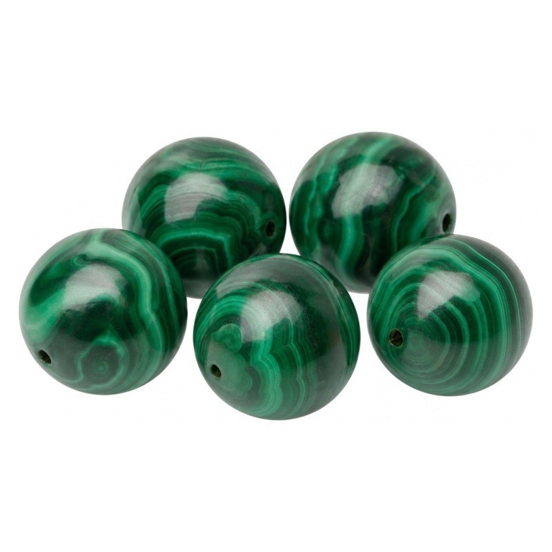 10 Perles Pierre Naturelle Malachite 6mm