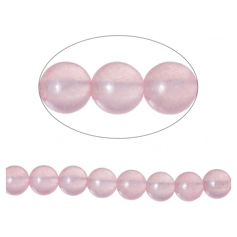 10 Perles Pierre Naturelle Agate Teintée Rose, Mauve, Violet ou Rouge 6mm au Choix