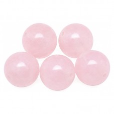 5 Perles Pierre Naturelle Quartz Rose 8mm pour la Création de Bijoux Fantaisie - DIY