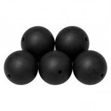 5 Perles Pierre Naturelle Agate Noire Mate 8mm pour la Création de Bijoux Fantaisie - DIY
