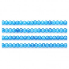 110 Perles en Verre à Facettes Bleues 4mm pour la Création de Bijoux Fantaisie - DIY