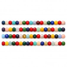 110 Perles à Facettes en Verre Multicolore 4mm pour la Création de Bijoux Fantaisie - DIY